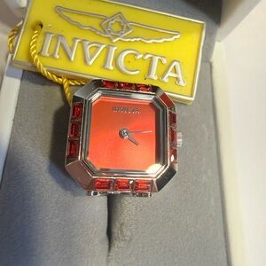 Invicta Mini Angel Women's Ring Watch - 21.5mm, Silver (49582)